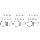  Set of 3 Drahtseil Edelstahl Gardinen Edelstahldrahtseil Wäschetrocknungslinie