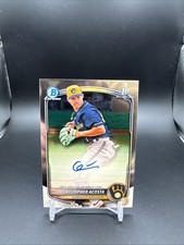 2025 Bowman Chrome Cristopher Acosta CPA-CAC 1st Auto Milwaukee Brewers