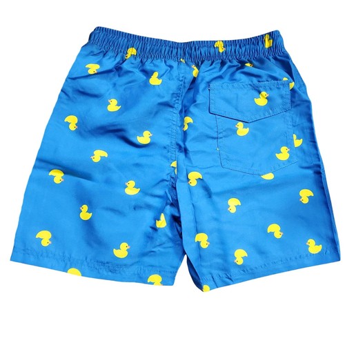 Heat Swimwear Toddler Boys Printed Tie Front Swim Trunk Board Shorts, Ducks - Picture 2 of 5