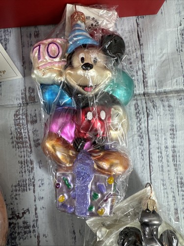 Christopher Radko ornaments Mickey Mouse 70 Happy Years Box Limited 5 Set **READ - Picture 4 of 12
