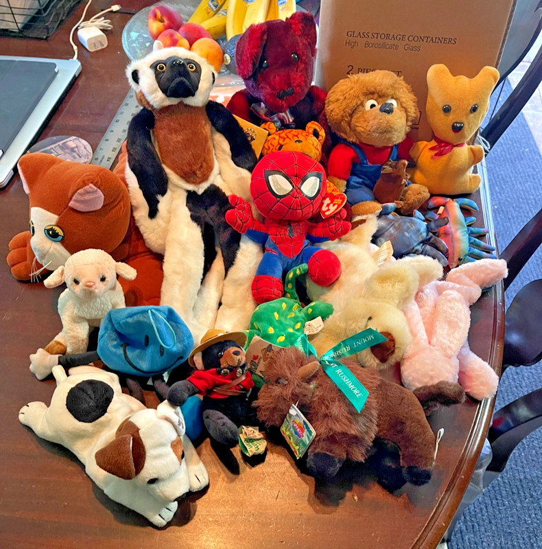 Vintage Animal Plushes ~ Stuffed Animals LOT ~ Pound Puppies Cat, TY, & More!