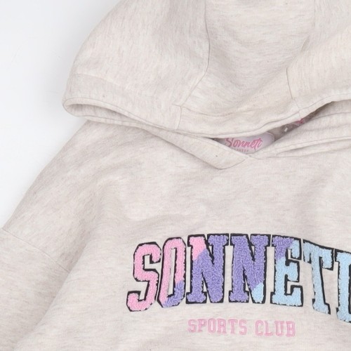 Sonneti Girls Beige Hoodie - 8-10, Pullover, Graphic Print - Picture 9 of 12