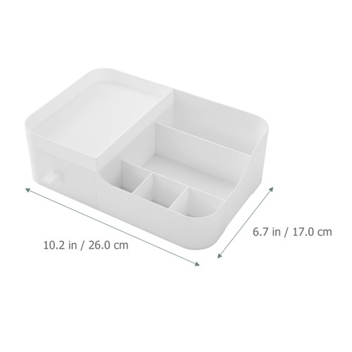 Bathroom Organizer Countertop Plastic Makeup Storage Box with Drawer - Picture 9 of 11