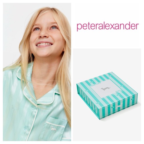 BNWT PETER ALEXANDER GIRLS KIDS SATIN STRIPE PJ SET SIZE 12 (AQUA) RRP $79.95 - Bild 2 von 6