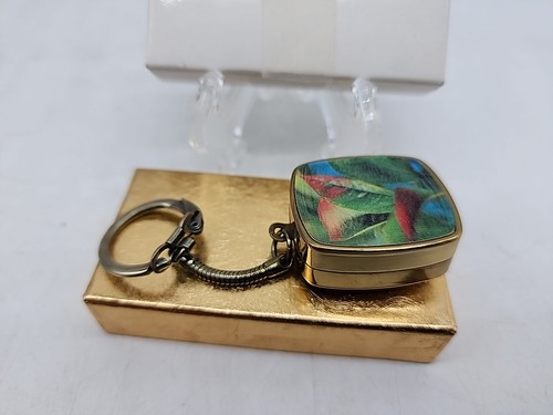 Vintage Sankyo Japan Spieluhr Blumen Schlüsselanhänger - "Love Story" - Bild 2 von 5