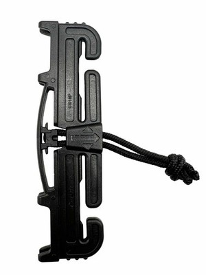 Duraflex Schnell Anbringen Split BAR Schnalle Tuben V2 - Doppel Schlitz Black