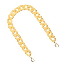 Acrylic Purse Strap, 17.7" Bag Chain for Handbags Handle, Yellow