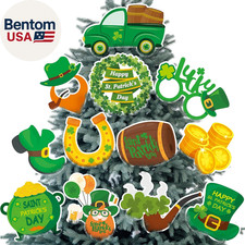 12 Pcs 8 Inches St. Patricks Day Decorations Tree Ornaments Extra Large Leprecha