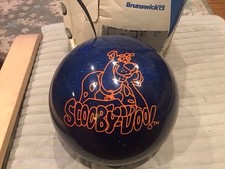 Vintage Cartoon Network Scooby Doo 14 LB Bowling Ball Blue Sparkle Made in USA