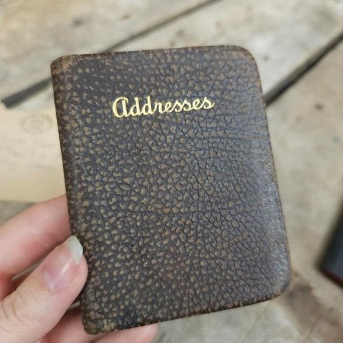 Vintage Set of Three Address Books Pocket Size Gilded Edge Business Card - Picture 8 of 10
