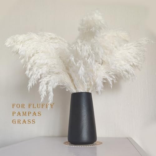 Matte Black Vase - Black Flower vase, 6" Small Simple Modern Ceramic Vases for - Bild 3 von 6