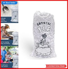 Plastic Ice Bags 10 lb Drawstring Closure 100 Pack EVA Heavy Duty Reusable