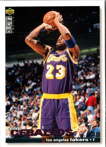 Carte basket Cedric Ceballos #241 Los Angeles Lakers 1995 au choix du collector