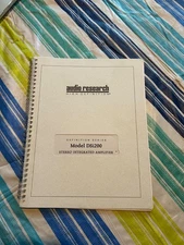 AUDIO RESEARCH MODEL DSI 200 INTEGRATED AMP OWNERS MANUAL EXTRAS
