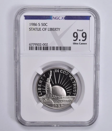 Proof 9.9 UCam 1986-S Statue of Liberty Commemorative Half Dollar NGC NGCX *2924