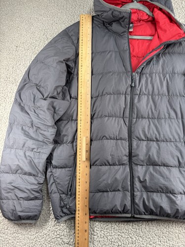 Jack Wolfskin Puffer Jacket Uomo 2XL Grigio Piumino 700 con Cappuccio Full Zip Outdoor - Foto 6 di 18