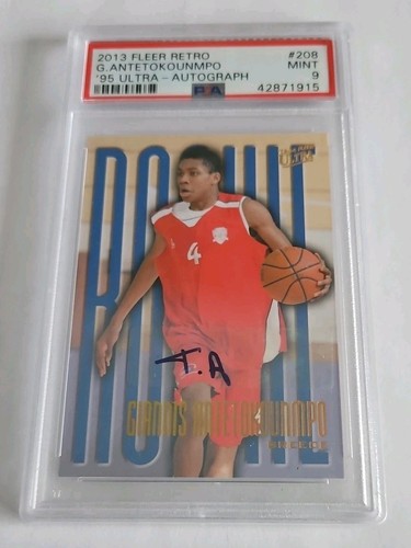 Giannis Antetokounmpo [95 Ultra Autograph] #208 2013 Fleer Retro card