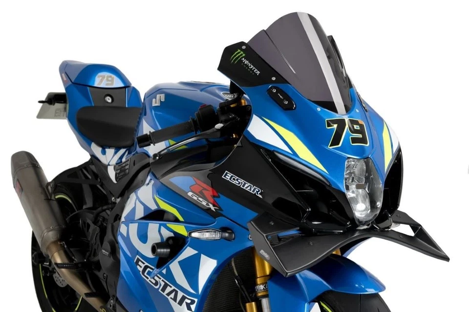 Puig Matt Black Downforce Spoilers Suzuki GSX R 1000 2017-2021 - Image 2 of 4
