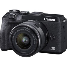 Canon EOS M6 Mark II Digital Camera + 15-45mm Lens International Version