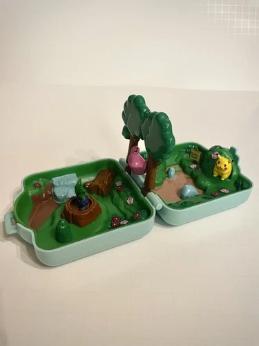 Vintage 1997 Tomy Pokémon Polly Pocket Viridian Forest Play Set