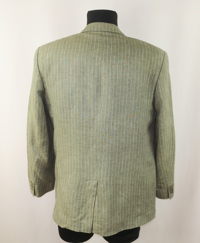 CHAQUETA BLAZER DE LINO PARA HOMBRE ANGELO NARDELLI hecha en ITALIA talla EU-48 UK-38 US-38 - Imagen 4 de 11