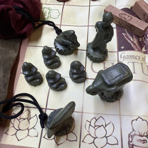 Chaturanga Gioco Classico Dall'India Scatola Legno 02040 Front Porch Classic Completo - Foto 10 di 14