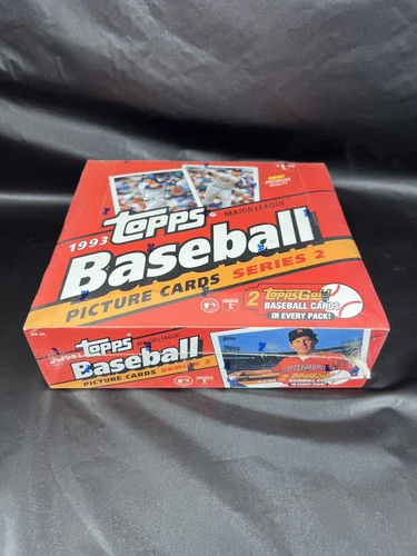 1993 Topps Baseball Series 2 Jumbo Cello Factory Sealed Unopened Box 24 Packs