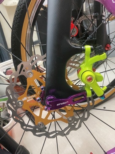 Carbon Fork BMX Bicycle Rigid Fork 16/18/20/22in Disc Brake Straight Tube 28.6mm - Picture 5 of 20