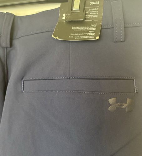 Under Armour 1376625 410 UA Tech Straight Navy Golf Pants Size 36 x 32 NWT - Picture 8 of 8