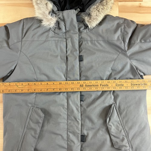 Cabelas Trans Alaska Elite Parka Women XL 650 Down Coyote Fur Trim Coat Jacket - Picture 9 of 14