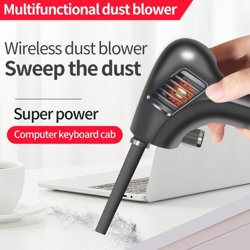 .2 In 1 Compressed Air Duster USB Rechargeable 3000mah Portable Mini Vacuum - Afbeelding 10 van 24
