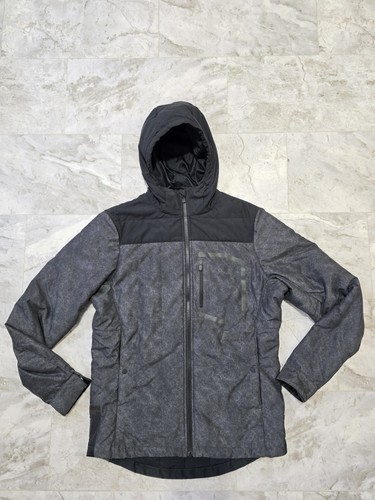 Fox Racing Mens Podium Puffer Jacket Gray & Black Size Medium 