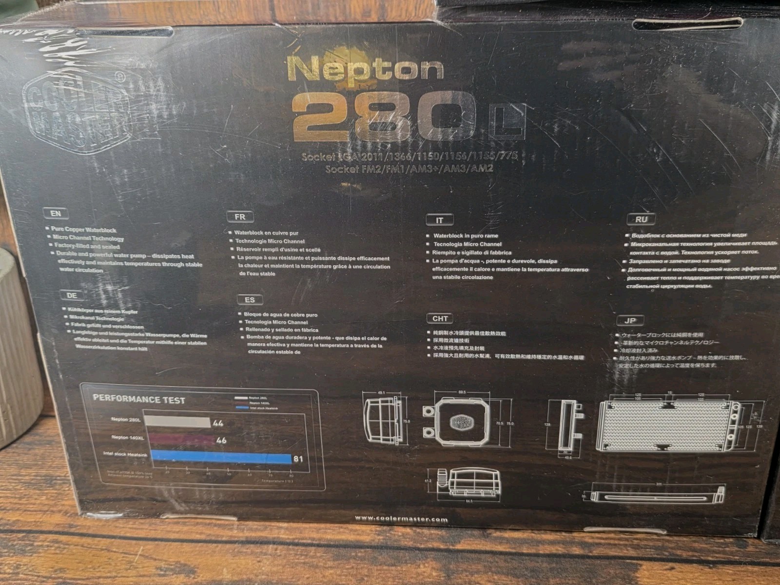 Cooler Master Liquid Cpu Cooler Bundle x3 NEPTON 280L, NEPTON 140XL, SEIDON 120M