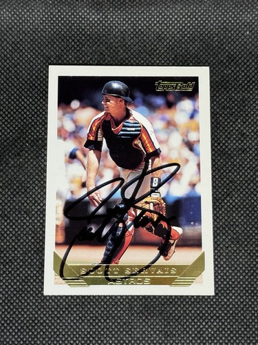 Scott Servais Houston Astros 1993 Topps Gold Signed Auto Card #36 ~ COA - Picture 1 of 3