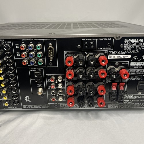 YAMAHA HTR-5890 Natural Sound 7.1-Channel AV Receiver Silver Tested & Working - Picture 11 of 14