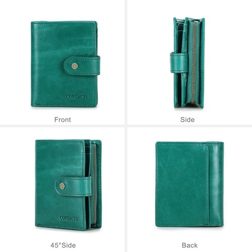 8 Color Women's RFID Leather Wallet Credit Card Coin Photo Holder SIM SD Slot - Picture 8 of 17