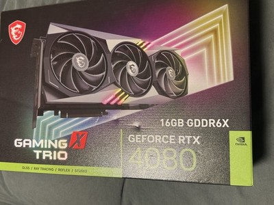 MSI Gaming X Trio NVIDIA GeForce RTX 4080 16GB GDDR6X DLSS Ray Tracing