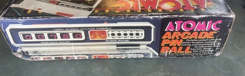 Vintage 1979 TOMY Atomic Arcade Tabletop Pinball Machine 7054 PARTS & BOX ONLY - Picture 23 of 24