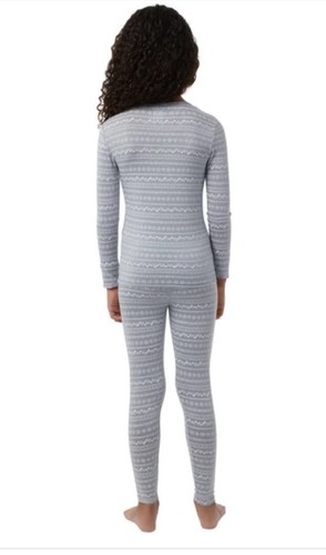 32 Degrees …Heat …Kids Baselayer Long Sleeve Crew Neck & Legging Set, M.Grey L - Picture 5 of 6