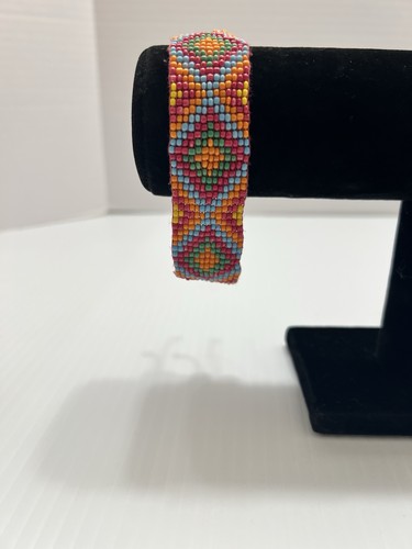 Handmade Multi Color Seed Bead Bracelet - Picture 12 of 12