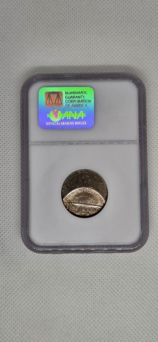 Mint Error Jefferson Nickel Struck Off Center NGC MS66 FS Full Steps - Picture 2 of 2