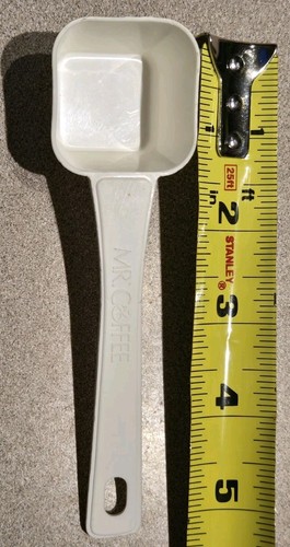 Vintage Mr Coffee White Plastic Coffee Grounds Measuring Scoop 1970s 1980s Era  - Bild 7 von 8