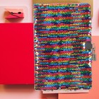 School Office Stationery Multicolor Sequins Diary Notebook Paper Glitter Notepad