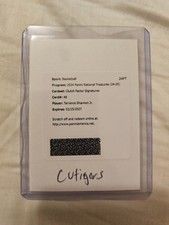 2024-2025 National Treasures Terrence Shannon Jr Clutch Factor Signature / 49