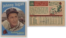 1959 Topps Johnny Logan (White Back) #225
