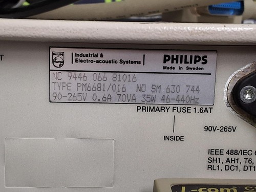 FLUKE PM6681 HIGH RESOLUTION PROGRAMMABLE TIMER / COUNTER / ANALYZER - Picture 10 of 15