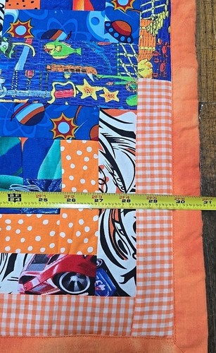 Handmade Hot Wheels Car Quilt Blanket - Picture 6 of 7