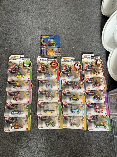 Mario Kart Hot Wheels Konvolut Mit X21 Autos. Neu. Nintendo. diecast hotwheels