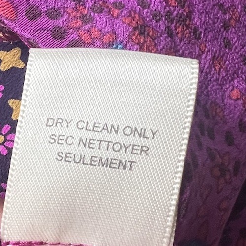 Abito REBECCA TAYLOR seta floreale viola senza maniche leggero boho carriera 4 - Foto 9 di 9