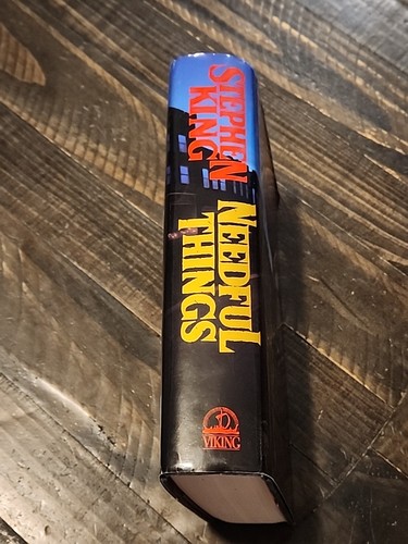 Needful Things - 1991 Stephen King 1st Edition 1st Printing Viking Press Horror - Picture 2 of 11